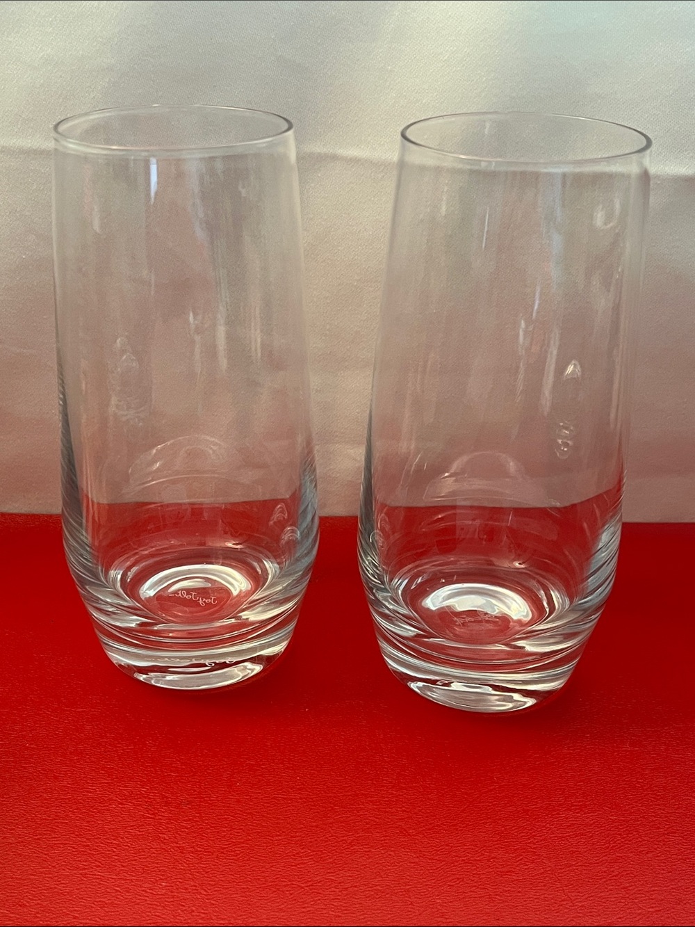 JoyJolt Gwen 18.5 oz Highball Glasses, 6.5”tall Glass Set set of 2